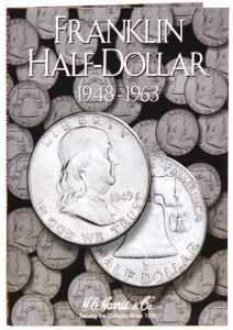 Franklin Half Dollar Folder 1948-1963 price, composition, diameter, thickness, mintage, orientation, video, authenticity, weight, Description