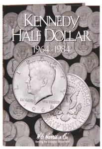 Kennedy Half Dollar #1 Folder 1964-1984 price, composition, diameter, thickness, mintage, orientation, video, authenticity, weight, Description