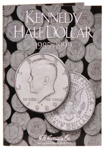 Kennedy Half Dollar # 2 Ordner 1985-1999 Preis, Komposition, Durchmesser, Dicke, Auflage, Gleichachsigkeit, Video, Authentizitat, Gewicht, Beschreibung