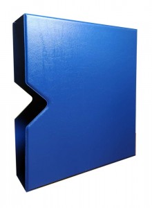 Schuber (case) for SOMS album, OPTIMA size (blue)