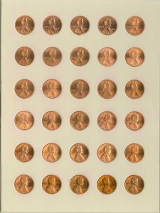 Набор 1 цент 1959-2009 США Линкольн, 50 монет в альбоме цена, стоимость