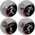 Set 3 rubles 2018 World Cup FIFA 2018 in Russia, Cities, silver