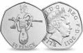 Sets von Münzen, 50 pence 2011, Olympischen Spiele 2012 in London, 29 munzen aus dem Verkehr