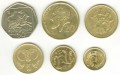 Set Münzen Zypern 1988-1996, 6 Münzen