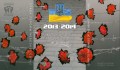 Set Ukraine 5 hryvnia 2015 Heroes of the Maidan, 3 colored coins, in booklet