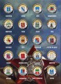 Набор цветных 10 рублей Города воинской славы ГВС и других монометаллических (55 монет) в альбоме