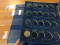 Album für die 10 Rubel Bimetall Münzen, für die beiden Münzstätten, Blase