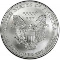 1 доллар 1998 США Шагающая Свобода,  UNC, серебро