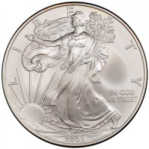 American Eagle 2008 One Ounce  Uncirculated Coin price, composition, diameter, thickness, mintage, orientation, video, authenticity, weight, Description