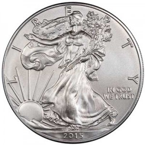 American Eagle 2015 One Ounce  Uncirculated Coin price, composition, diameter, thickness, mintage, orientation, video, authenticity, weight, Description