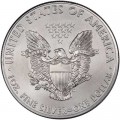 1 доллар 2015 США Шагающая Свобода,  UNC, серебро