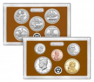 Годовой набор монет США 2018 пруф, никель двор S (2 пластины) цена, стоимость