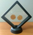 Desktop frame for coins, 90x90 mm, black