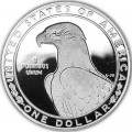 1 dollar 1983 Discus thrower,  proof, silver