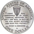 1 Dollar 1993 D-Day 50. Jahrestag Zweiter Weltkrieg , UNC, silber