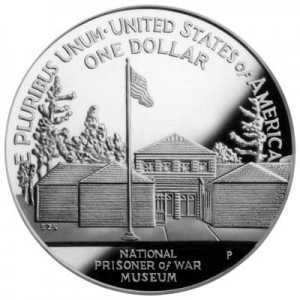 1 доллар 1994 США Музей военнопленных,  proof, серебро