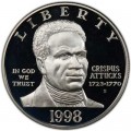 Dollar 1998 Crispus Attucks Silber proof