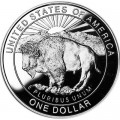 1 Dollar 1999 Yellowstone  proof, silber