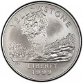 1 доллар 1999 Йеллоустоун, серебро UNC