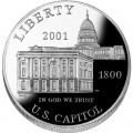 Dollar 2001 Capitol Visitor Center silver proof