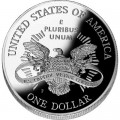 1 dollar 2001 Capitol Visitor Center  proof, silver