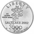 Dollar 2002 Salt Lake City XIX winter Olimpic Games, silver UNC