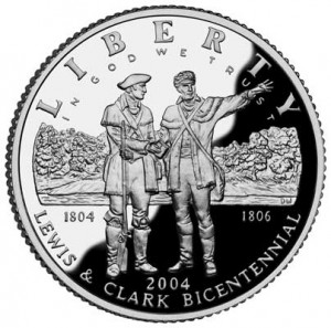 Dollar 2004 Lewis & Clark  proof price, composition, diameter, thickness, mintage, orientation, video, authenticity, weight, Description