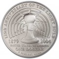 1 доллар 2004 США Томас Альва Эдисон,  UNC, серебро