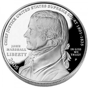 Dollar 2005 John Marshall  proof price, composition, diameter, thickness, mintage, orientation, video, authenticity, weight, Description