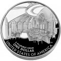 1 доллар 2005 Джон Маршалл,  proof, серебро