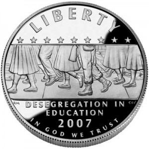 1 доллар 2007 Десегрегация в образовании,  proof цена, стоимость