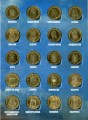 Набор 10 рублей Города воинской славы ГВС и других монометаллических (59 монет) в альбоме