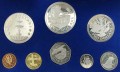 Satz Münzen 1973 Barbados, 8 Münzen Proof