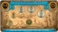 Russian coin set 2013 SPMD (Saint-Petersburg mint), with a token, in the booklet