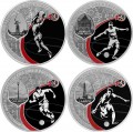 Set 3 rubles 2018 World Cup FIFA 2018 in Russia, Cities 2, silver