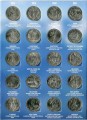 Set of 25 cents 2010-2021 America the Beautiful Quarters National Parks (56 coins), in album