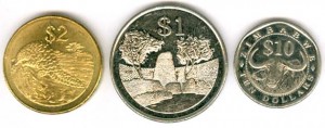 Набор монет Зимбабве, 3 монеты цена, стоимость