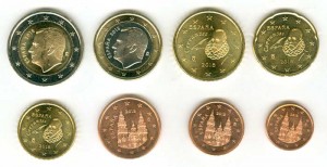 Набор евро Испания 2018 (8 монет)