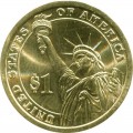 1 доллар 2014 США, 32 президент Франклин Делано Рузвельт, цветной