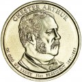 1 dollar 2012 USA, 21 president Chester Arthur mint D