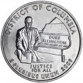 25 cents Quarter Dollar 2009 USA District of Columbia mint mark D
