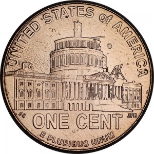 1 Cent 2009 USA Lincolns Präsidentschaft D