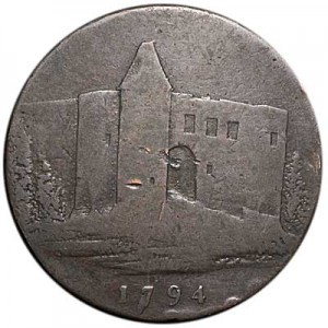 1/2 Penny 1794 Großbritannien-Token. Success to the bay trade
