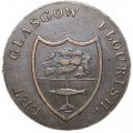 1/2 Penny 1799 Großbritannien-Token. Glasgow