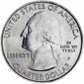 25 cents Quarter Dollar 2013 USA "White Mountain" 16th National Park, mint mark P