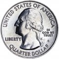 25 cents Quarter Dollar 2013 USA "White Mountain" 16th National Park, mint mark S