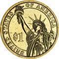 1 доллар 2013 США, 28 президент Вудро Вильсон двор D
