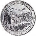 25 центов 2014 США Грейт-Смоки-Маунтинс (Great Smoky Mountains), 21-й парк, двор P