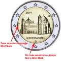 2 Euro 2014 Deutschland Niedersachsen (Kirche St. Michael in Hildesheim), Minze F