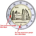 2 euro 2014 Germany Lower Saxony (Church of St. Michael in Hildesheim), mint mark G